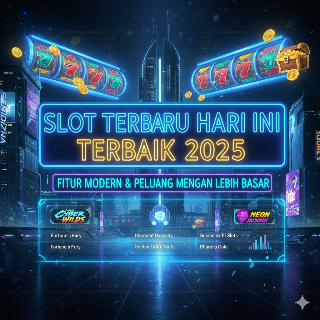 Slot Terbaru Hari Ini dengan Fitur Modern dan Peluang Menang Lebih Besar
